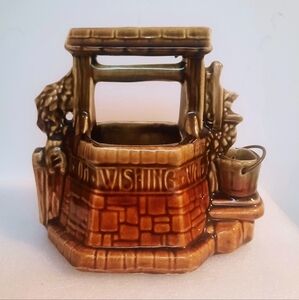 McCoy Ceramic Wishing Well Planter
